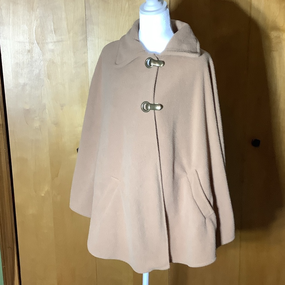 LeModa tan teddy cape